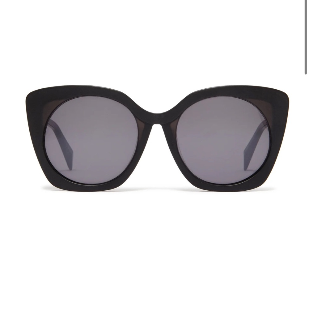 YOHJI YAMAMOTO Black Cat-Eye Sunglasses
